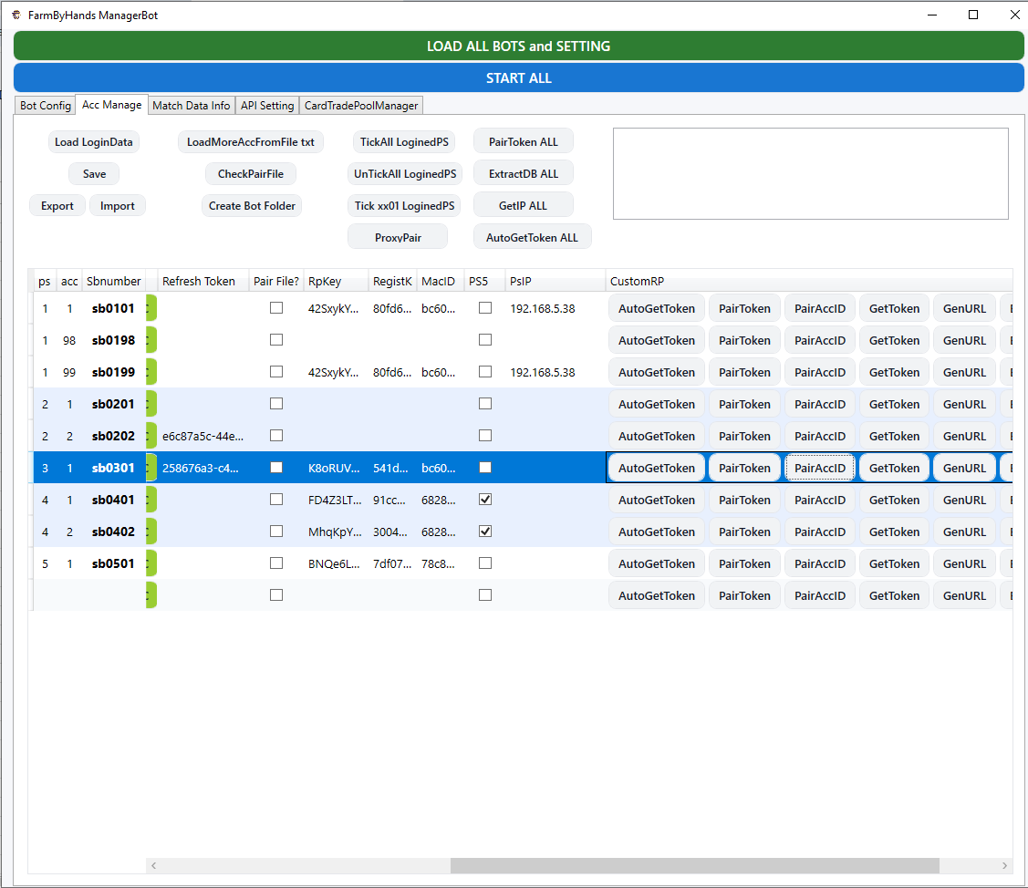 Auto Pairing Process on Acc Manage